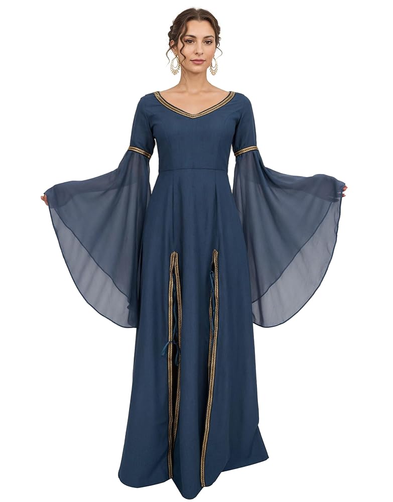 Amazon.com: daizbella Medieval Dress Rretro Renaissance Fair